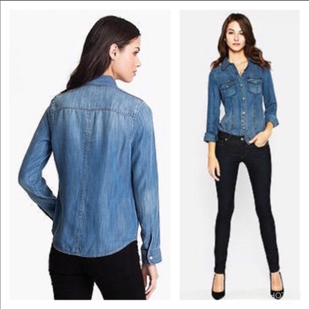 Trouvé Denim Chambray Shirt - Small - Picture 2 of 8